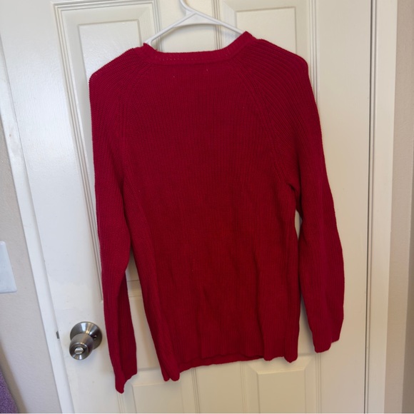 Karen Scott Red Knit Sweater - Picture 4 of 4